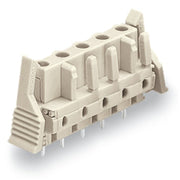 WAGO GmbH & Co. KG - Leiterplattensteckverbinder THT-Federleiste gerade 722-742/039-000 7,5mm,lichtgrau − 10 Stück