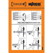 WAGO - Warn-/Hinweisschild Handhabungsaufkleber 210-400/2000-002 − 100 Stück