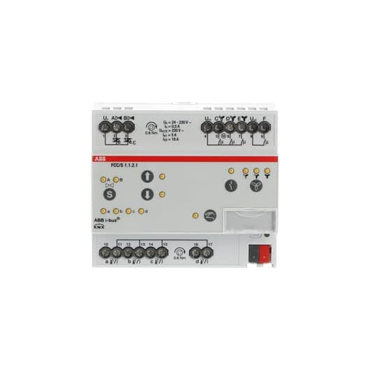 ABB Stotz S&J - Bussystem-Heizungsaktor Fan Coil Controller FCC/S1.1.2.1 2xPWM man.3-stuf.REG