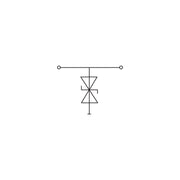 WAGO - Bauelement-Reihenklemme DSK mit Transildiode 280-502/281-590 48VDC, 10mm − 50 Stück