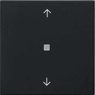 Gira - Bussystem-Tastwippe KNX RF Bedienaufsatz 1-f. 5105005 Schwarz