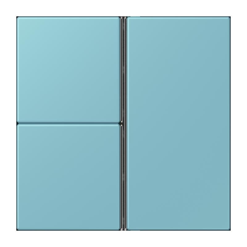 Jung - Abdeckung/Bedienelement für Installationsschalterprogramme Tastensatz 3fach LC 403 TSA 213 ceruleen moyen