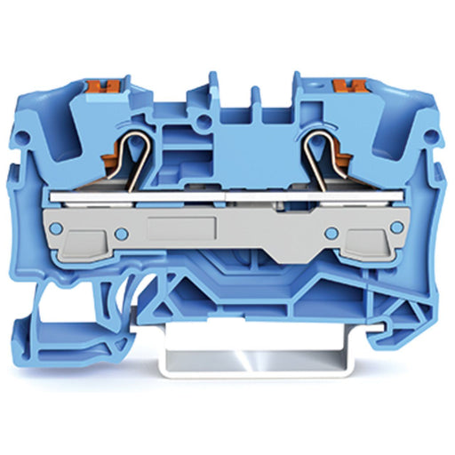 WAGO GmbH & Co. KG - Durchgangs-Reihenklemme 2-Leiter-Durchgangsklemme 2206-1204 6qmm, blau