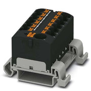 Phoenix Contact - Durchgangs-Reihenklemme Verteilerblock PTFIX10/12X4-NS35ABK − 8 Stück