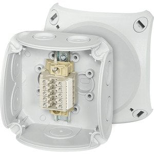Hensel - Dose, Gehäuse für Montage auf der Wand/Decke Reihenklemmenkasten RK 0205 T 5 Klemmen 2,5qmm