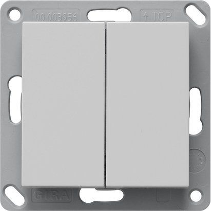Gira - Bedienelement intelligent Wandsender 2-fach 2462015 Grau