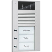 TCS Tür Control - Türstation für Türkommunikation Video color Außenstation AVD14033-0010 3Tast 1reih.AP si