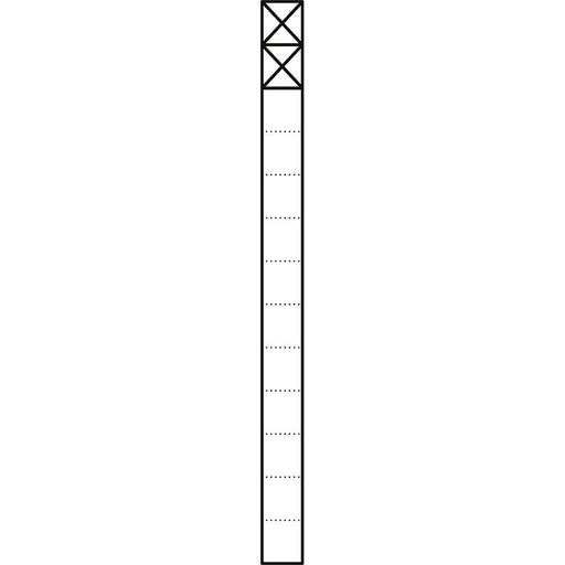 Siedle&Söhne - Kommunikations-Säule Kommunikations-Stele KS 613-2 DG 1,3m dgr/gli 2Mod
