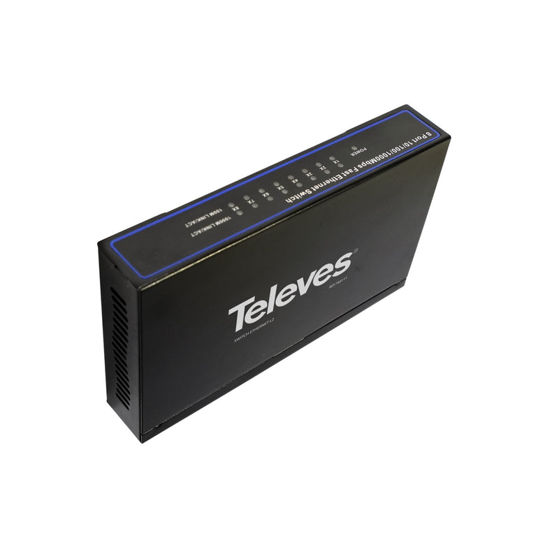 Televes - Netzwerk Switch Ethernet Switch L2 SWUM-1000-8 8x10/100/1000Mbps