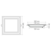 Nobile - Decken-/Wandleuchte LED-Glas-Panel 1560906147 SCCT, 350mA