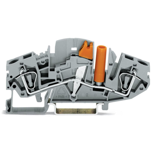 WAGO - Trenn- und Messtrenn-Reihenklemme Trennklemme 282-811 2-L., orange 6qmm