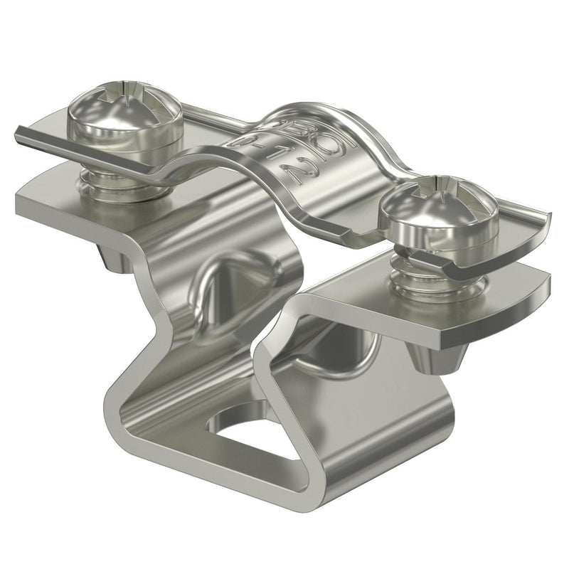 OBO Bettermann - Befestigungsschelle für Kabel/Rohre Abstandschelle ASL 733 12 A2 mit Langloch 10-12mm − 25 Stück