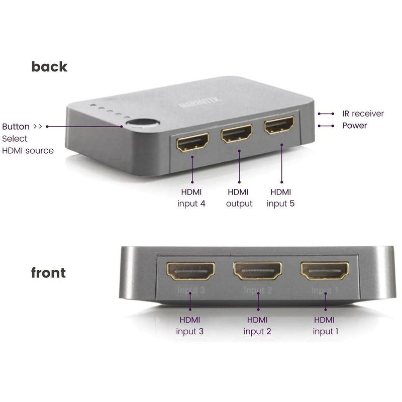 MARMITEK - Kommunikationstechnik-Adapter HDMI Switch MARMITEK Connect350 5ein/1aus,4K60
