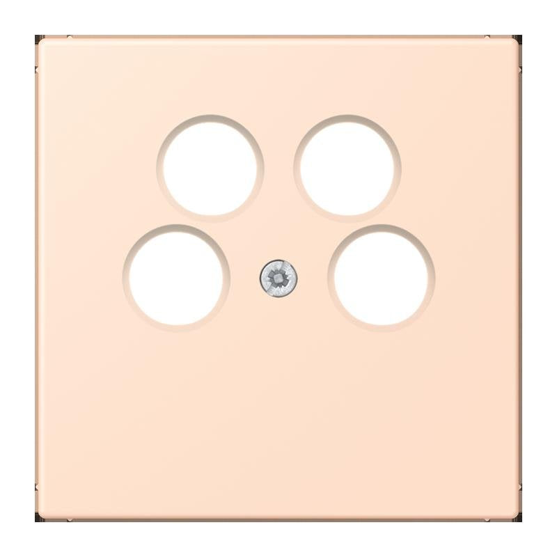 Jung - Einsatz/Abdeckung für Kommunikationstechnik Abdeckung für SAT-TV LC 990-4 SAT2 228 rose pale (32091)