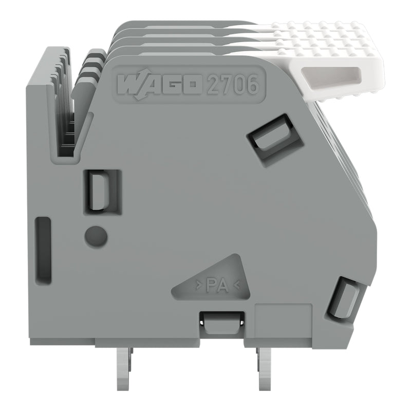WAGO - Leiterplattenklemme Hebel 2706-154 6mm²,grau − 40 Stück
