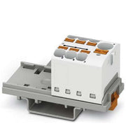 Phoenix Contact - Durchgangs-Reihenklemme Verteilerblock PTFIX 10/6X4-NS35 WH − 8 Stück