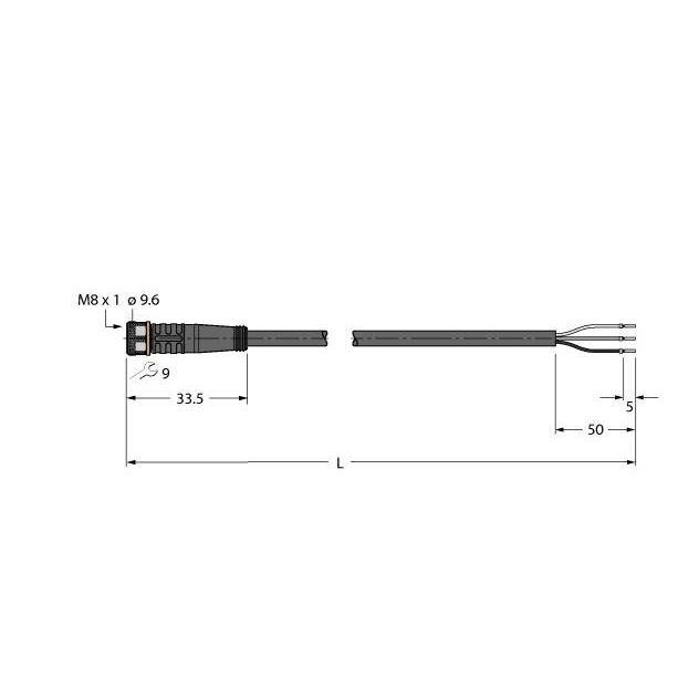 Turck - Konfektioniertes Sensor-Aktor-Kabel Aktuator- u. Sensorleitung PKG3M-35/TXL PUR