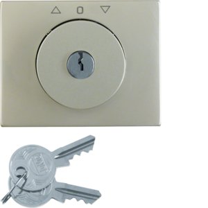 Berker - Abdeckung/Bedienelement für Installationsschalterprogramme Zentralstück m Schloss 1079710400 für Jal. K.5 Es