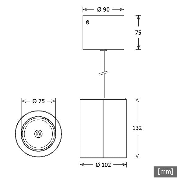 LTS Licht&Leuchten - Pendelleuchte LED-Pendelleuchte TIMR-D201.930.EWEsc 930, esche