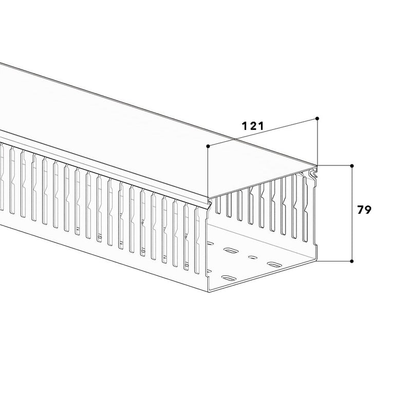 GGK - Verdrahtungskanal N1681 − 2 Meter