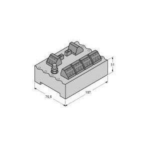 Turck - Passiver Sensor-/Aktor-Verteiler (mit Leitung) Verteilerbaustein JRBS-40-4C/EX  − 1 Stück
