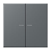 Jung - Bedienelement intelligent Taster 2fach BT LC 17102 202 gris fonce 31