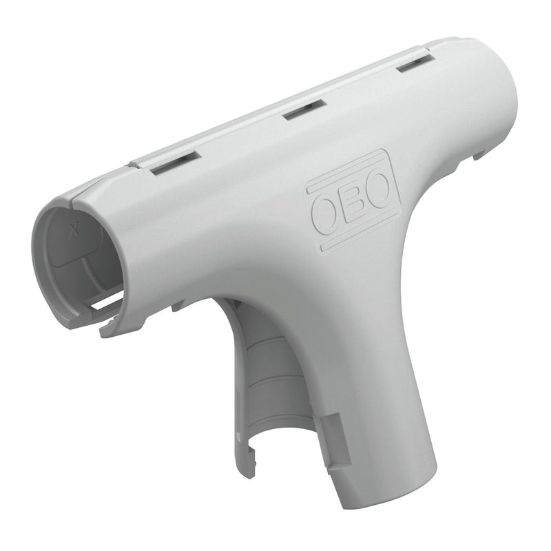 OBO Bettermann - T-Stück/Kreuzstück für Installationsrohr Quick-Pipe-T-Stück 3000 TMS M16 LGR − 10 Stück