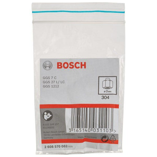 Bosch - Spannzange mit 2608570082 Spannmutter 3 mm für