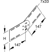 Niedax - Verbinder für Kabeltragsystem Gelenk RGV 110 C