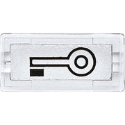 Merten - Bezeichnungsmaterial für Installationsschalterprogramme Symbol Schlüssel kl 395769 rechteckig