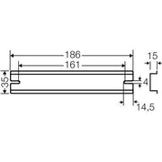 Hensel - Tragschiene DK TS 35 Q 186mm