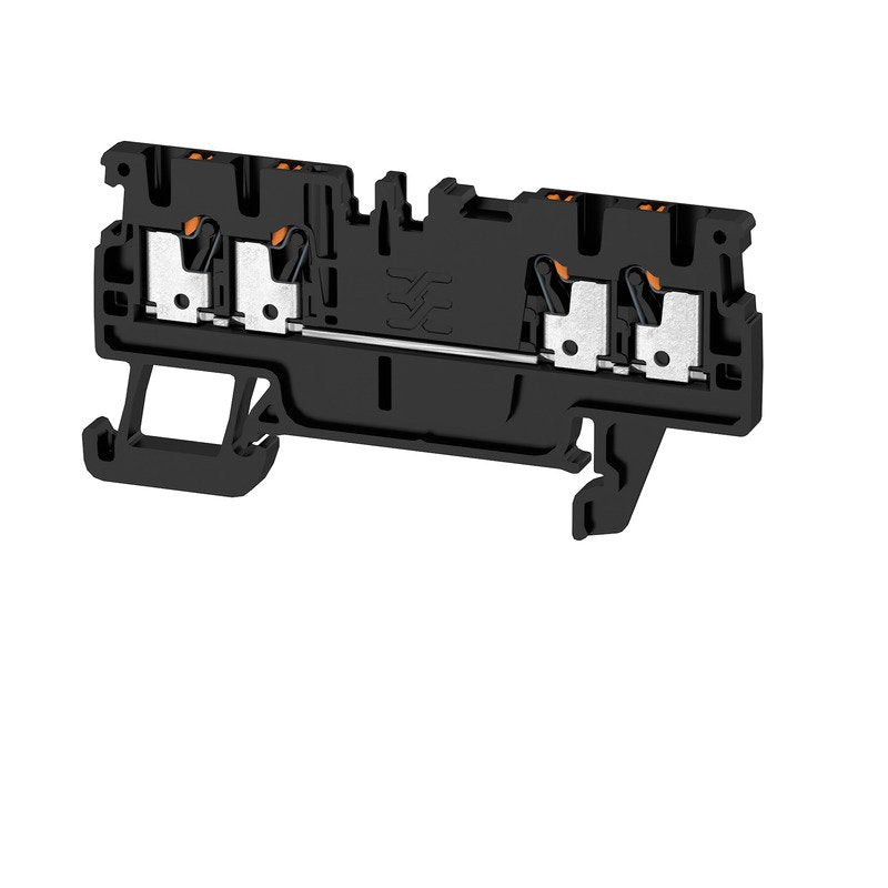 Weidmüller - Durchgangs-Reihenklemme Klemme A4C 1.5 BK PUSH IN, 1.5 mm² − 100 Stück