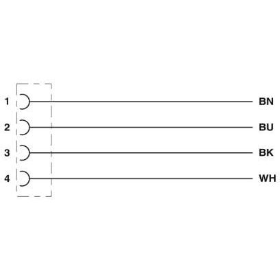 Phoenix Contact - Konfektioniertes Sensor-Aktor-Kabel Sensor-/Aktor-Kabel SAC-4P- 5,0-PUR/DTFS 4-pol.RAL7021 5m