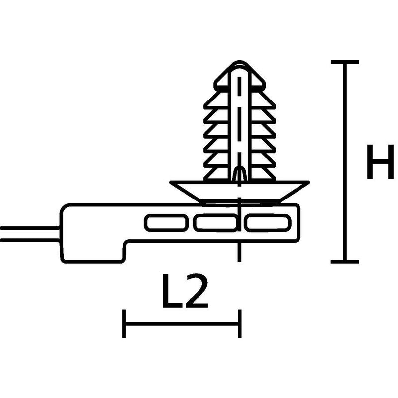 HellermannTyton - Kabelbinder Befestigungsbinder 1tlg. 157-00196(500) Lamellenfuß u Teller − 500 Stück