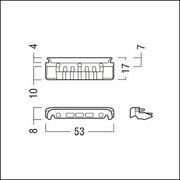 Zumtobel Group - Mechanisches Zubehör/Ersatzteile für Leuchten Endkappen TECTON T #22171656