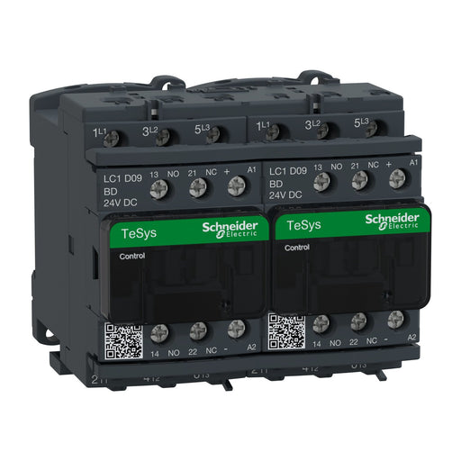 Schneider Electric - Schützkombination Wendeschütz LC2D09BD 9A 24V DC