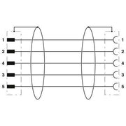 Phoenix Contact - Konfektioniertes Sensor-Aktor-Kabel Sensor-/Aktor-Kabel SAC-5P-MS/1,#1406134 − 50 Stück