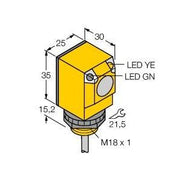 Turck - Einweg-Lichtschranke Optoelektronischer Sensor Q25RW3R − 1 Stück