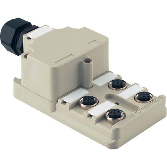 Weidmüller - Passiver Sensor-/Aktor-Verteiler (ohne Leitung) Sensor-/Aktor-Verteiler SAI-4-M 5P M12 OL Komplett-Modul