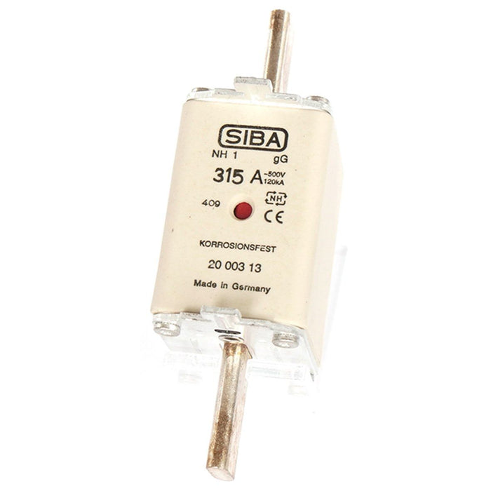 Siba - Messersicherung NH-Sicherungseinsatz 2021108.50 50A NH1 aM 690V − 3 Stück
