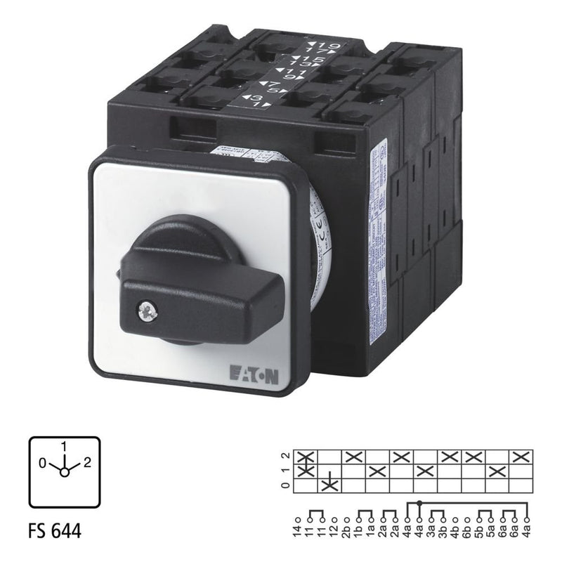 Eaton - Lastschalter Polumschalter T3 32A T3-5-29/E Aufbau rastend