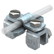 OBO Bettermann - Anschlussklemme für Blitzschutz Falzklemme 273 8-10 8/10mm,vz − 50 Stück