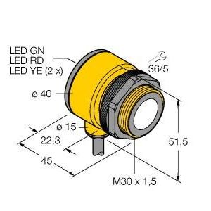 Turck - Ultraschall Taster Ultraschallsensor T30UIPB − 1 Stück