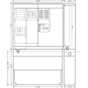 Hensel - Verteilerschrank für Energieversorgung Ladeverteiler Mi EV 11kW 6011 f.6 Ladep. a 11kW