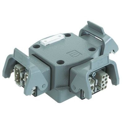 Harting - Installationskleinverteiler Energieverteiler 3xHan 09120084760 Modular Twin