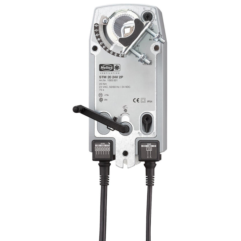 Helios Ventilatoren - Elektromotor Klappen-Stellmotor STM 20 24V 2P 20Nm, 24VDC, IP54