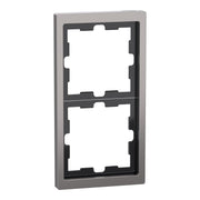 Merten - Abdeckrahmen Rahmen 2f.nickelmet MEG4020-6550 D-Life Metall