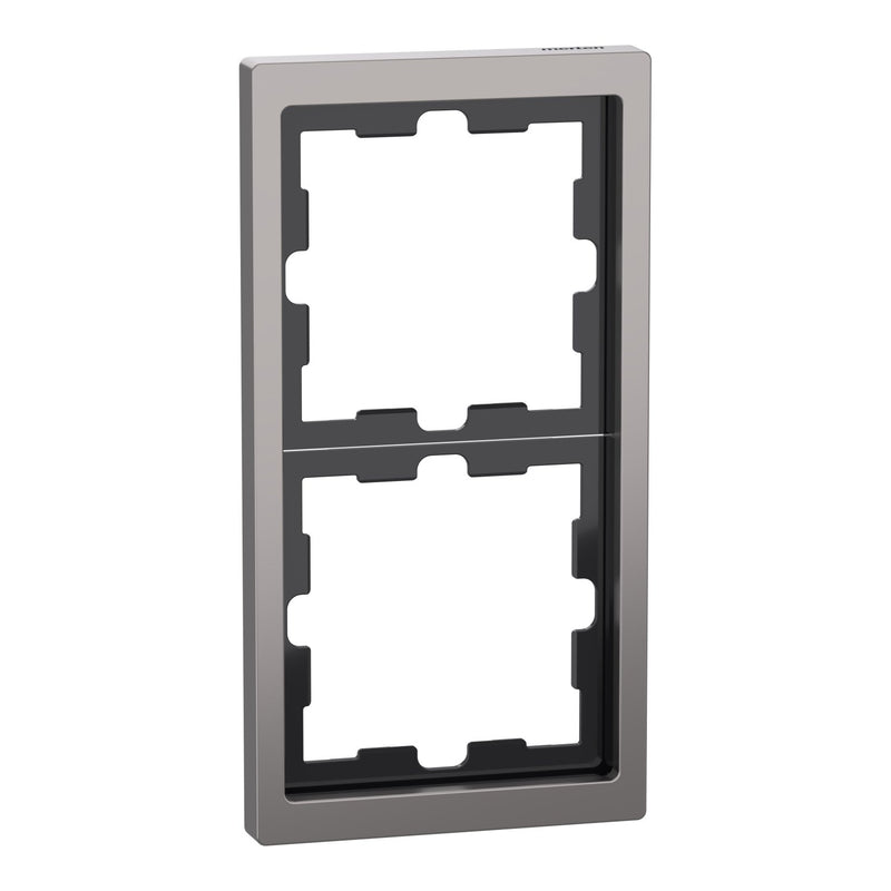 Merten - Abdeckrahmen Rahmen 2f.nickelmet MEG4020-6550 D-Life Metall
