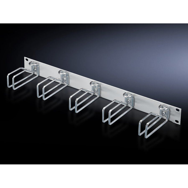 Rittal - Kabelführung für Gehäuse/Schränke Rangierpanel DK 7257.035 1HE m.5xMetallbügel
