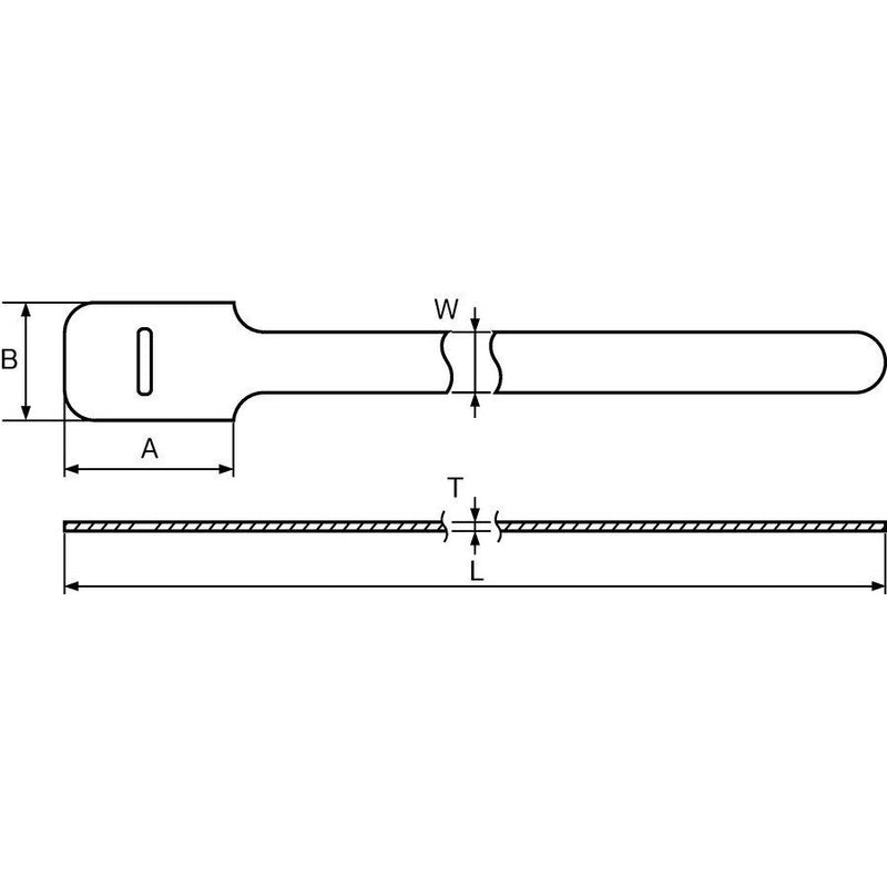 HellermannTyton - Kabelbinder Textie M WH (VE10) 200x12,5mm